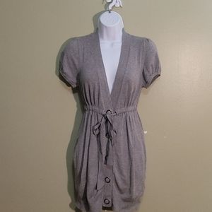 Grey shirt dress